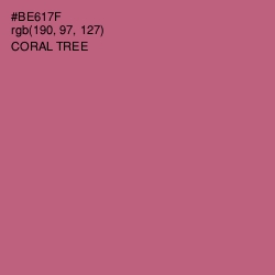 #BE617F - Coral Tree Color Image